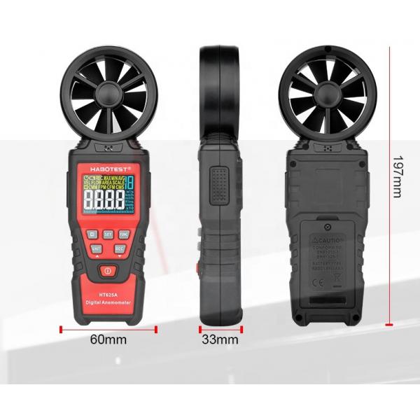 Quality 3x1.5V AAA Batteries Portable Anemometer Digital for sale