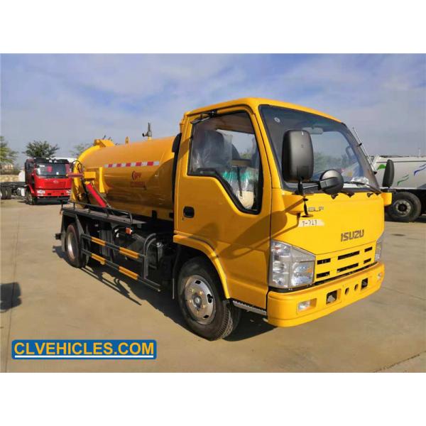 Quality ISUZU Light duty Sewage Tanker Truck with 3360mm Wheelbase for sale