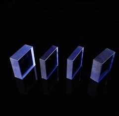 Quality 10x10mmt Red Green Blue Sapphire Block , Doped Artificial Sapphire Crystal Block for sale