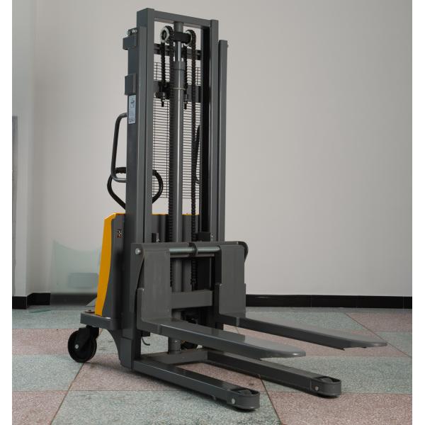 Quality 2000kg Battery Manual 1000mm Semi Electric Pallet Stacker for sale