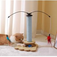 China Interactive Cat Scratcher With Tracking Interactive Toys Vertical Scratcher For Indoor Cats factory