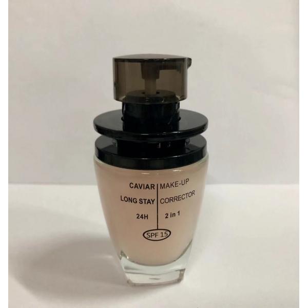 Quality Professional 30ml Glass Foundation Bottles Makeup Packaging Various Logo And Color for sale