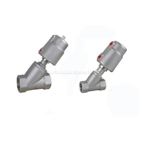 Quality DN10~DN80 Stainless Steel Piston Angle Seat Valve With Stainless Steel Actuator for sale