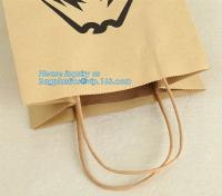 China Cheap small paper gift bags Promotional Luxury OEM Design Gold Foil Logo Wedding Custom Paper Gift Bag with Ribbon PACK factory