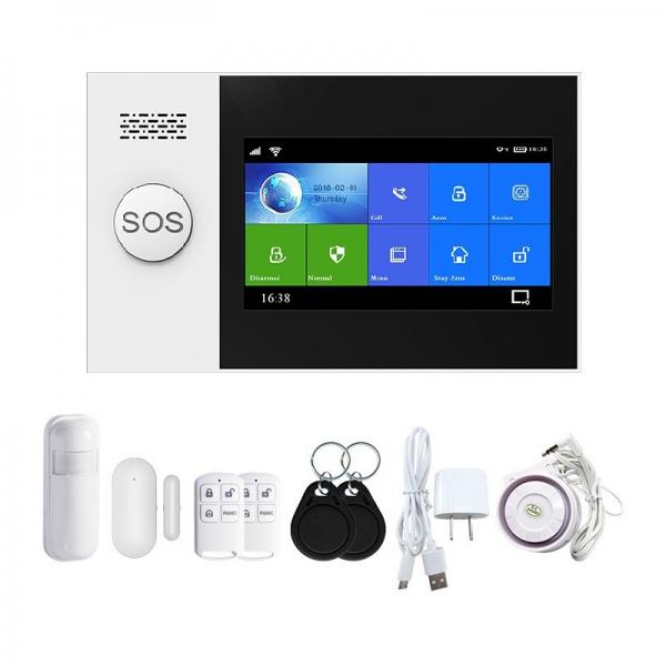 Quality GSM 4G Security Smart Home Burglar Alarm System Pir Detectors Burglar Alarm for sale