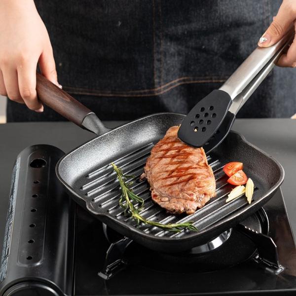 Quality Hot Selling Omelette Fry Grill Pan Multipurpose Korean Die Cast Iron Bbq Frypan Non Stick Square Cookware Skillet Pan for sale