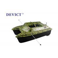 China Catamaran bait boat DEVC-308M3 , Camouflage remote control fishing bait boat Sailing Speed 1-2 M/S for sale