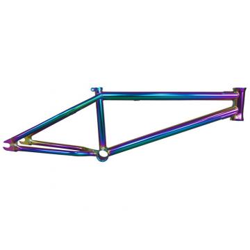 Quality Rainbow Frame Chrome BMX Frame , Oil Slick Colorful Custom BMX Bike Parts for sale