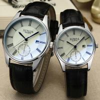 China Womens Ladies Simple Watches Leather Scratchproof Analog Quartz Couple Wrist Watch Clock Gift factory