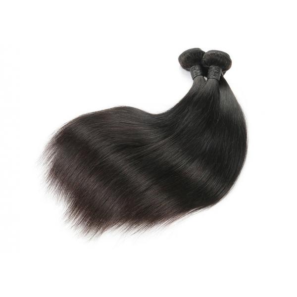 Quality Glossy 100 Remy Human Hair Extensions , Soft Brazilian Straight Hair Bundles for sale