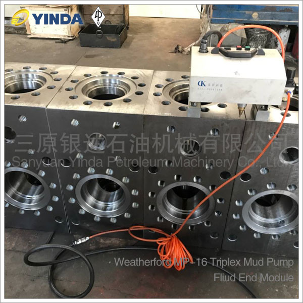 Quality Triplex Mud Pump Fluid End Module 1134282 Weatherford MP-16 Forged Alloy Steel for sale