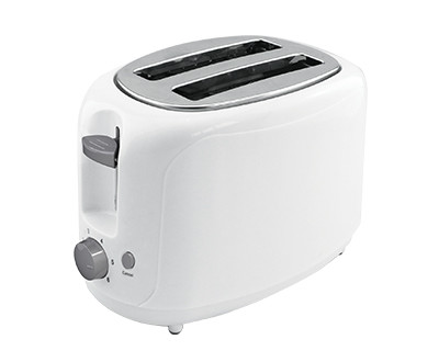 Quality Household Appliance White 2 Slice Bread Toaster 6 Time Setting for sale