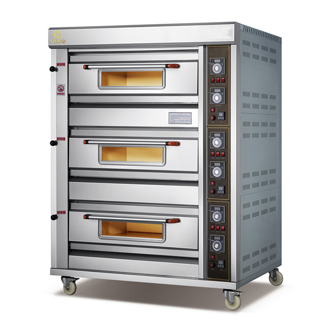 China Digital Control Commercial Baking Equipment Porcelain Mini Bakery Mobile Pizza Smoker Baking Cake Bread Oven Machine factory