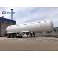 China 25t 50cbm 50000 Liters 50m3 LPG Gas Tank Semi Trailer LPG Delivery Tank With Sunshelter factory