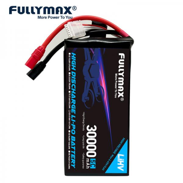 Quality 12S 5C 30000mah Lipo Battery Bank 12 Cell Lithium Polymer Cell 47.04V Aerial Inspections 280Wh/Kg for sale