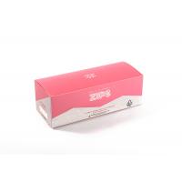 china Custom Logo Foldable Decorative Boxes Full Color Pink Paper Box For Zips