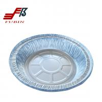 China 1300ml Round Foil Trays Aluminum Foil Container For Baking Cooking for sale
