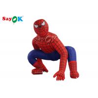 China Super Hero 2.5m Red Inflatable Spiderman For Ceremony Decoration factory