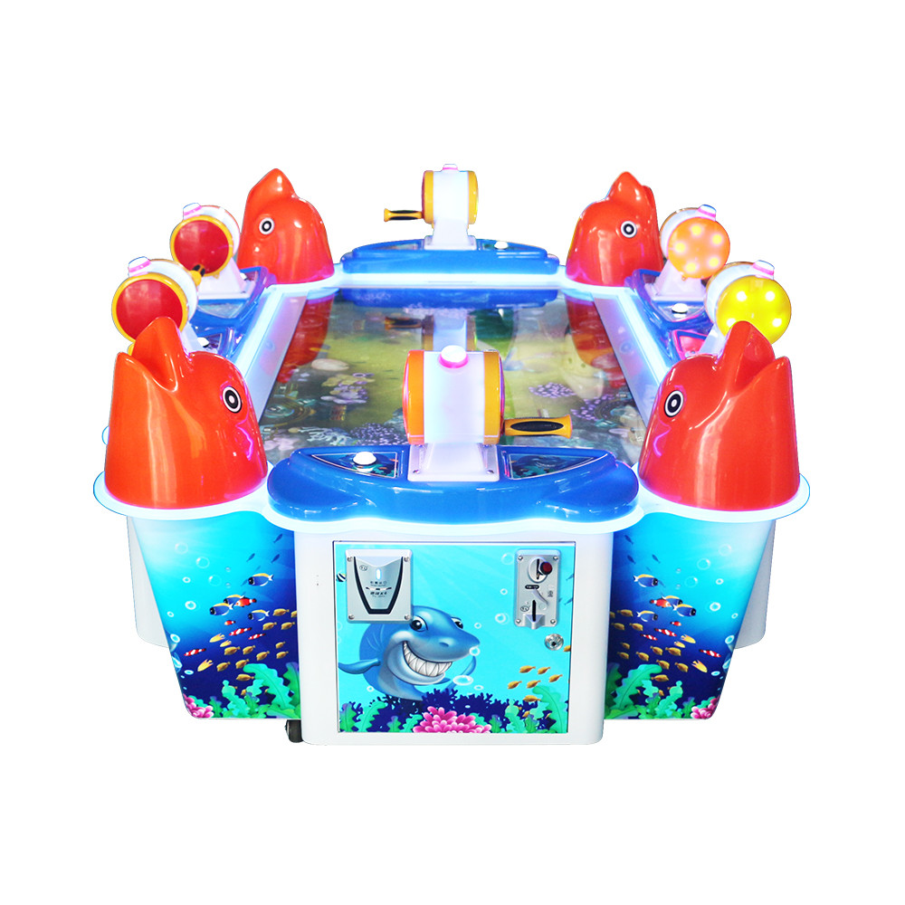China 6 In 1 Fishing Game Machine / Fish Shooting Game Arcade Parent Children Interaction for sale