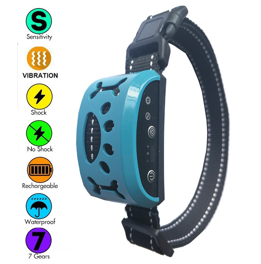 China 9''-22'' No Shock Rechargeable Dog Bark Collar USB Charge Pet Supplies Accessories factory