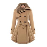 China                  Plus Size Women&prime;s Coats, Autumn Winter Ladies Trench Long Fur Puffer Girls Coat Jacket for Women              factory