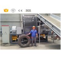 china High efficiency truck tyre cutter recycling production line manufacturer with CE