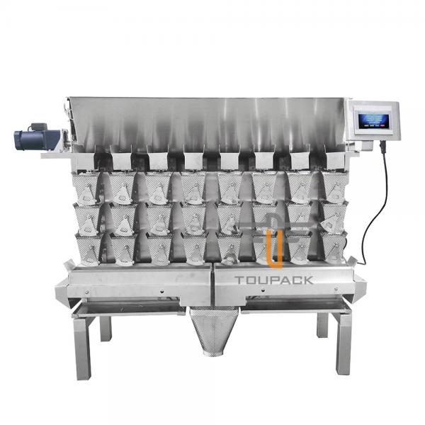 Quality Oily Food Three Layers 8 Head Sticky Material MultiHead Weigher for sale