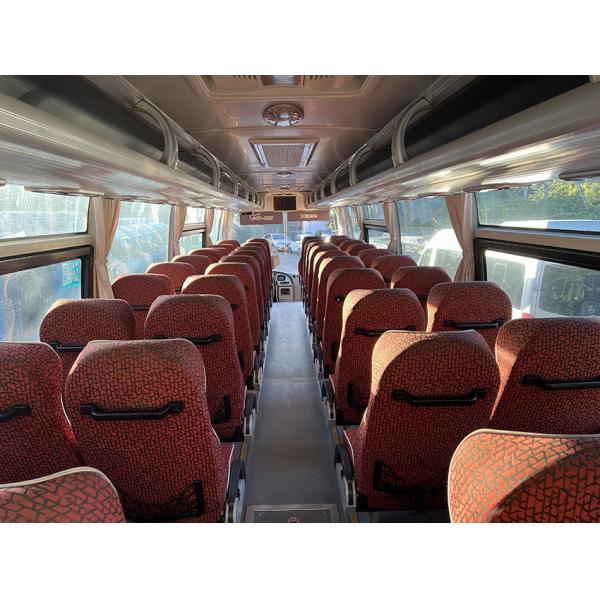 Quality Yutong Blue Used Coaster Bus 51 Seats Euro 4 Emission Standard for sale