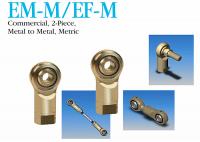 China EM - M / EF - M Metric Spherical Rod Ends 2-Piece Metal To Metal For Construction factory