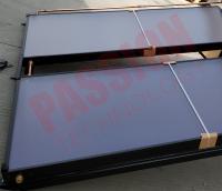 China Black Aluminum Alloy Copper Pipe Flat Plate Solar Collector , Solar Water Heater Collector factory