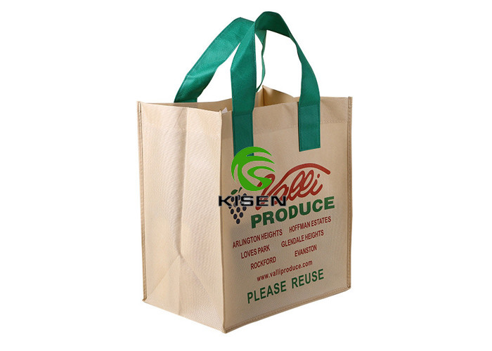 China Handled Tote Non Woven Shopping Bag With Button / Hook / String Closure factory