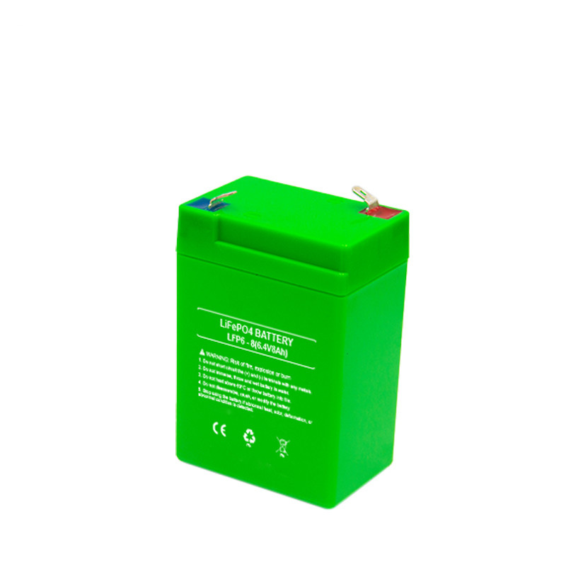 China LifePO4 SLA Replacement Battery 6.4V 8Ah Long Cyclelife Battery E-scooter LifePO4 Battery factory