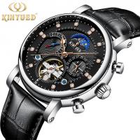 China KINYUED Men Luxury Brand Wrist Watch Strap Mechanical Automatic Moon Phase Watch Relojes factory