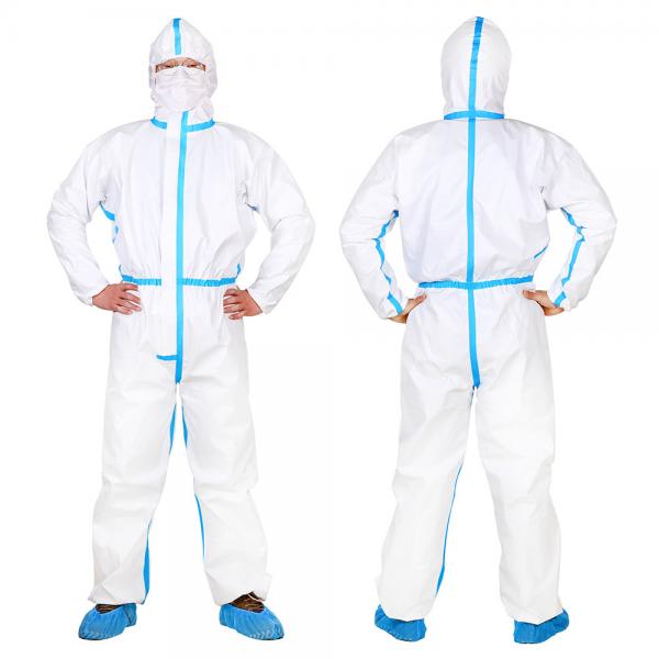 Quality Non Woven Type 4 Polypropylene Disposable Protection Clothing Microporous for sale