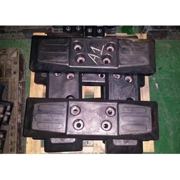 Quality Protective Chain On Excavator Rubber Pads Black Color High Performance for sale