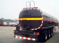 China What is the price on your 3 axle bitumen asphalt crude oil Tanker Trailer factory