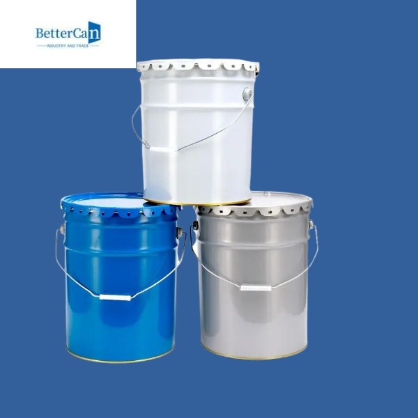 Quality ISO9001 Metal Paint Bucket 3.5 Gallon Steel Pail For Oil Packaging for sale