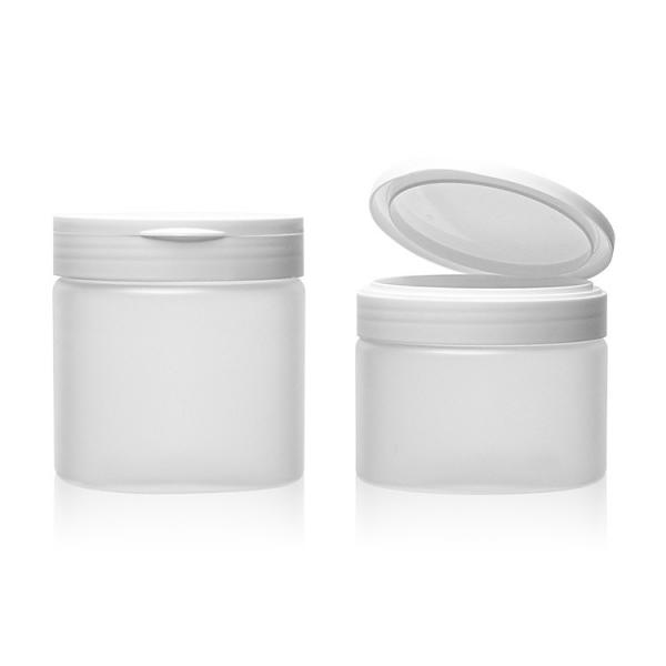 Quality Recycled PET Plastic Packaging Jars 480g Cosmetic Skincare Packaging for sale
