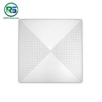 Quality Weather Resistant 0.8mm Decorative Perforated Clip In Metal Ceiling Tiles for sale