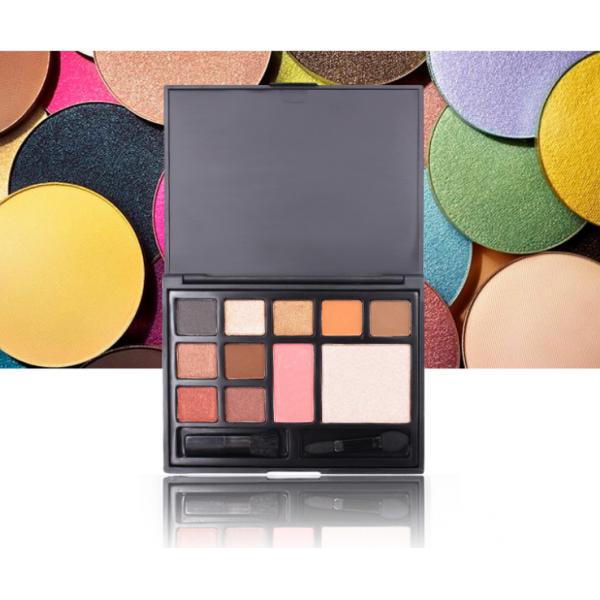 Quality Waterproof All In One Eyeshadow Palette , Orange Toned Makeup Blush Palette for sale