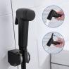 China Cxfhgy Black Handheld Bidet Toilet Sprayer ABS Hygiene Sprayer Set Baby Diaper Cloth Sprayers Bidet With Hose and Holder factory