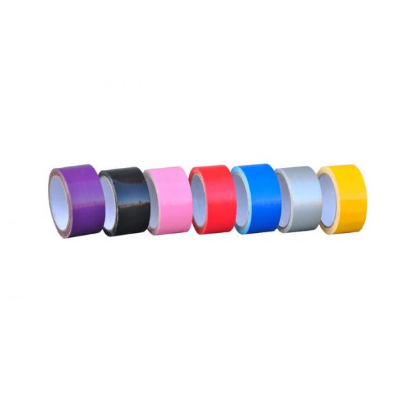 Quality Hot Melt Glue Cloth Duct Tape Single Sided 250mic Thick 12Colors For Book for sale