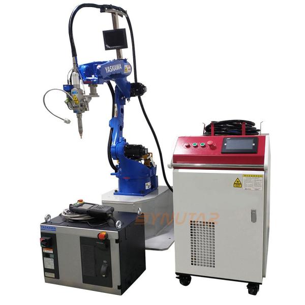 Quality Automated Energy Storage Battery/Lithium Battery Cabinet Six-axis Robot Arm Laser Welding Machine for sale