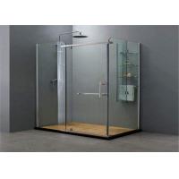 China Customized Clear Toughened Glass , Bathroom Shower Glass Shower Enclosure factory