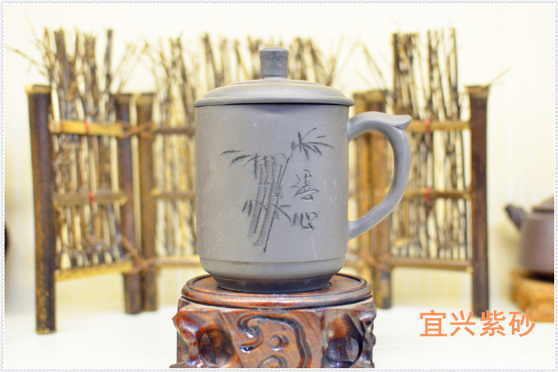 China Personalized Yixing Zisha Teapot Handmade Purple Clay Tea Cup Black Color factory