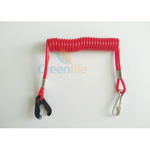 Quality Spring Leash Jet Ski Safety Lanyard Elastic Coil - Style With Stop Switch Tool for sale