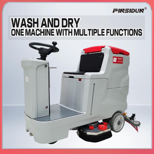 Quality Rideon Automated Floor Scrubber For Outdoor 80L for sale