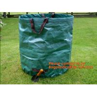 China Plastic Garden Large Tip Bag,Self-standing Tip Sacks Make Yard Clean-up Easy,PP woven Garden Leaf Bag,Garden Sack, packs factory