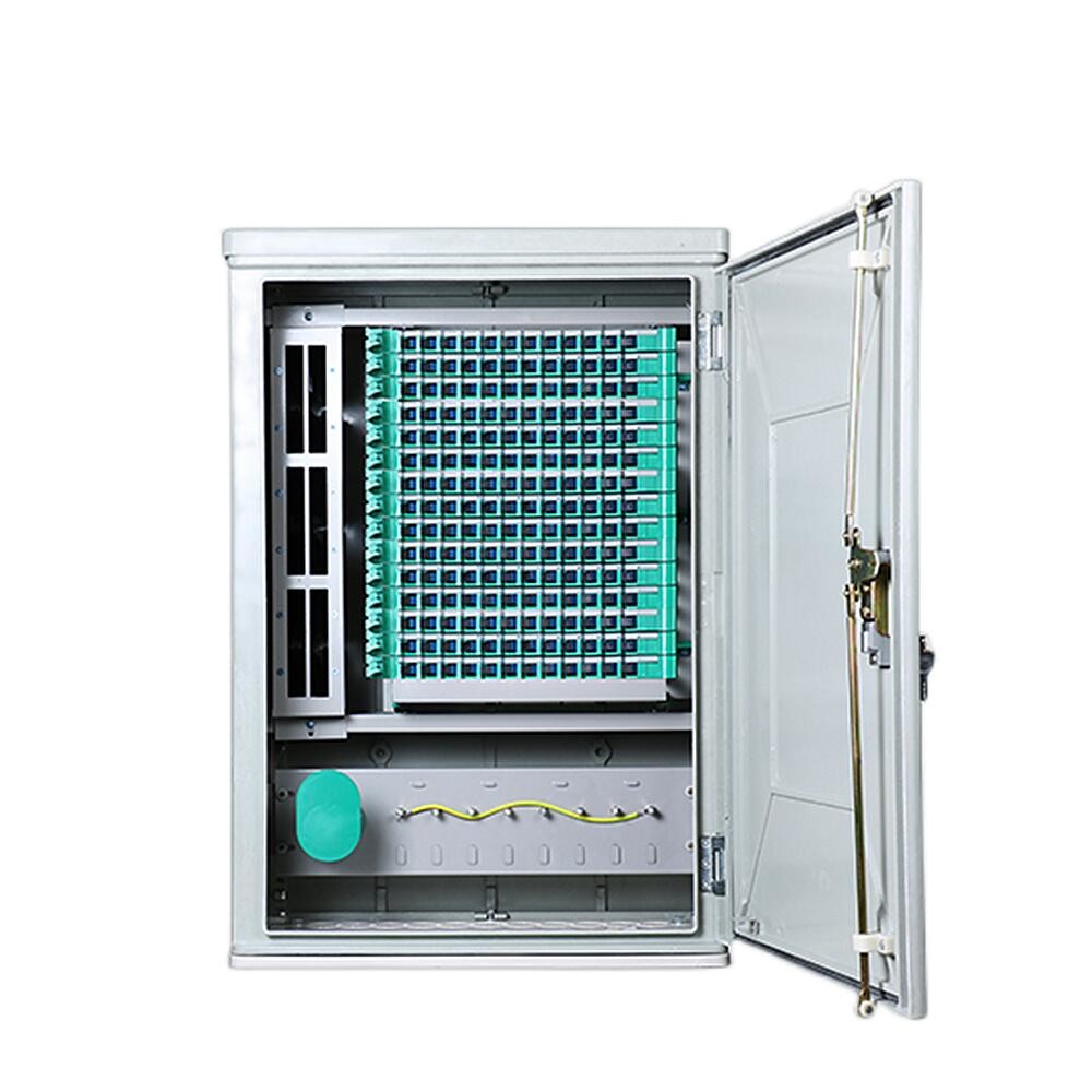 China Wall Mounted 144 Core Fiber Optic Cabinet ODC Pole Fiber Distribution Cabinet factory