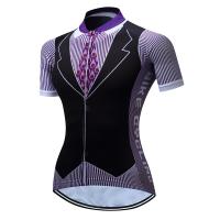 China Female Mountain Bike Riding Jersey Short sleeved Cycling Gravel Jersey factory